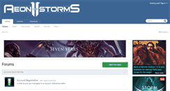 Desktop Screenshot of aeonofstorms.com